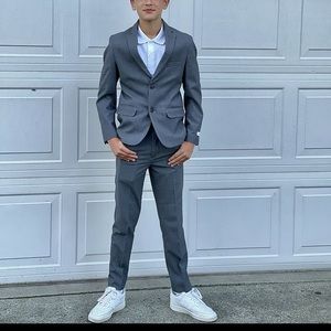 Boys Calvin Klein gray suit